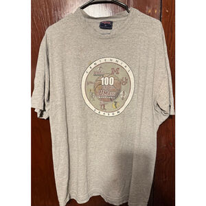 UMass Minutemen Basketball 100th Anniversary T-shirt Men's XL Gray